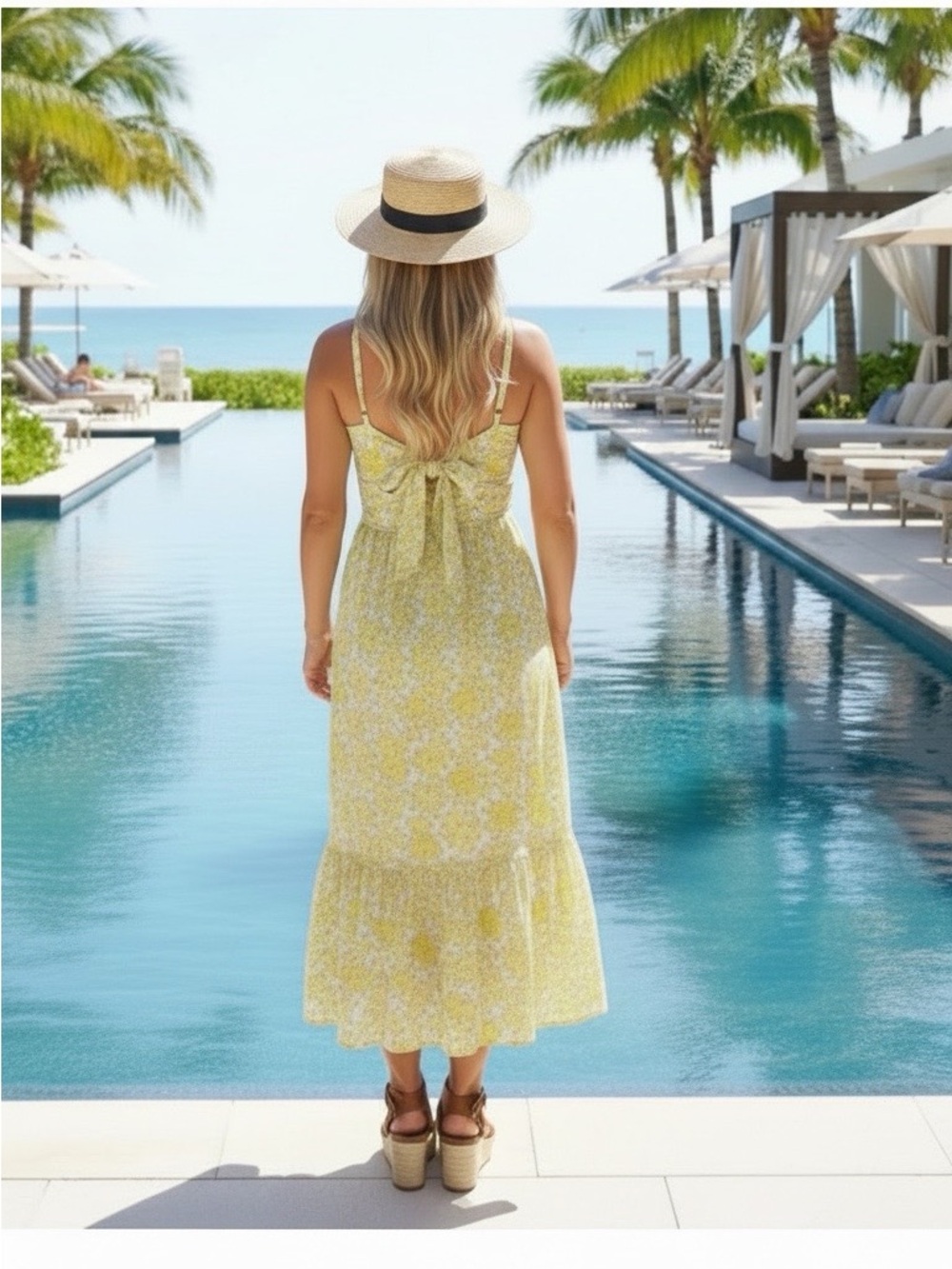 Greylin Mandy Floral Tie Back Dress - Picture 3 of 13